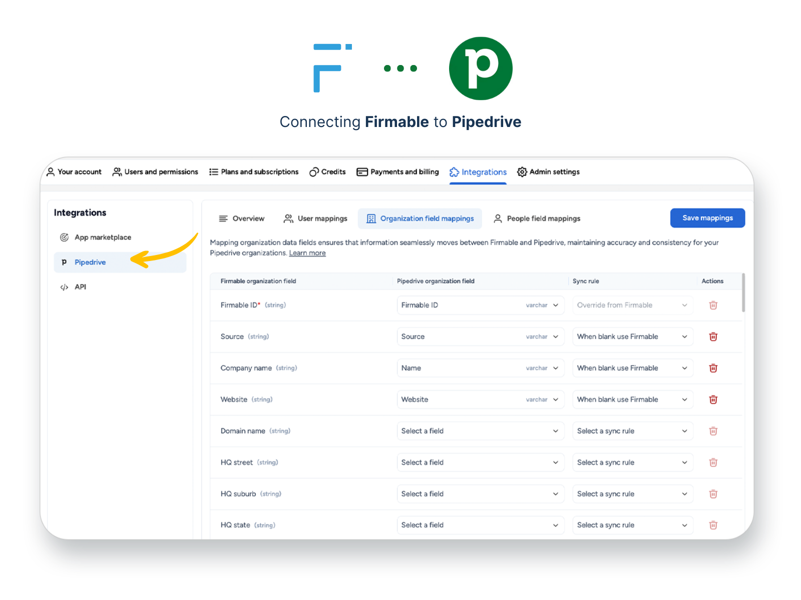 Firmable-to-Pipedrive-integration