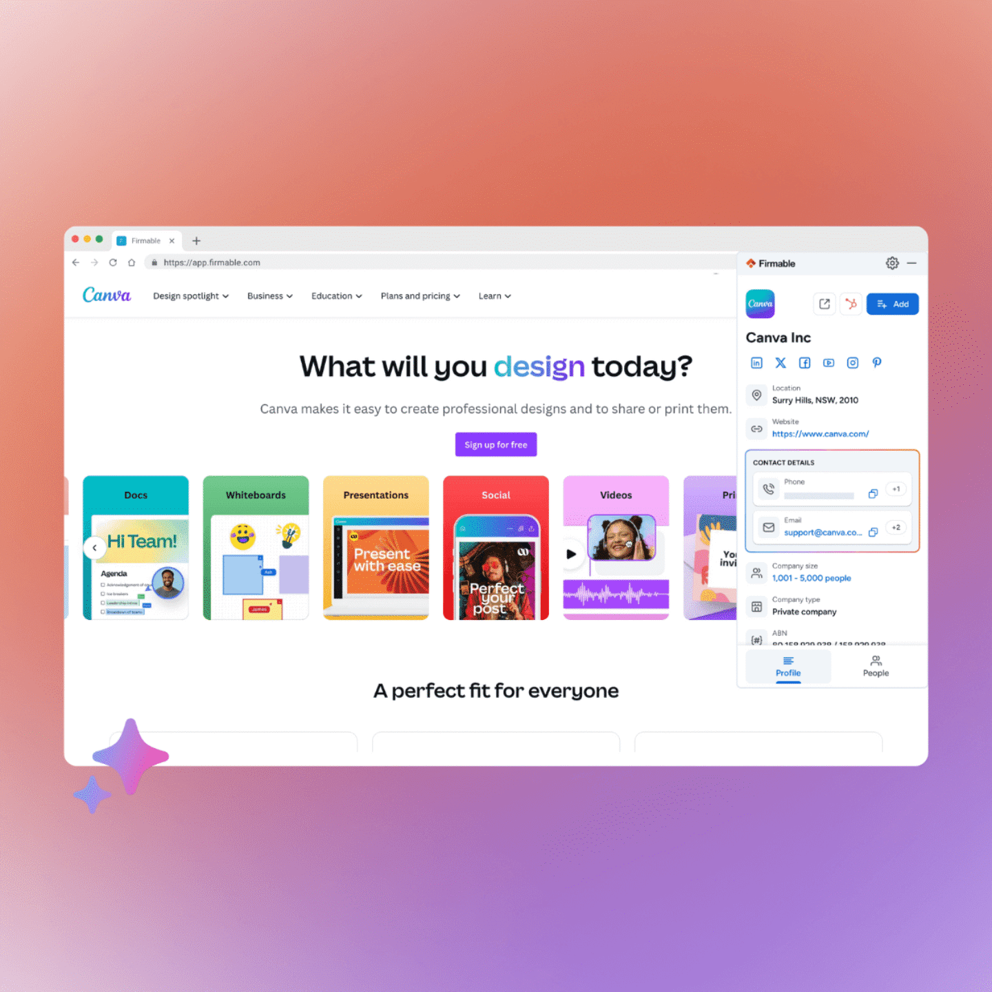 Browser extension header