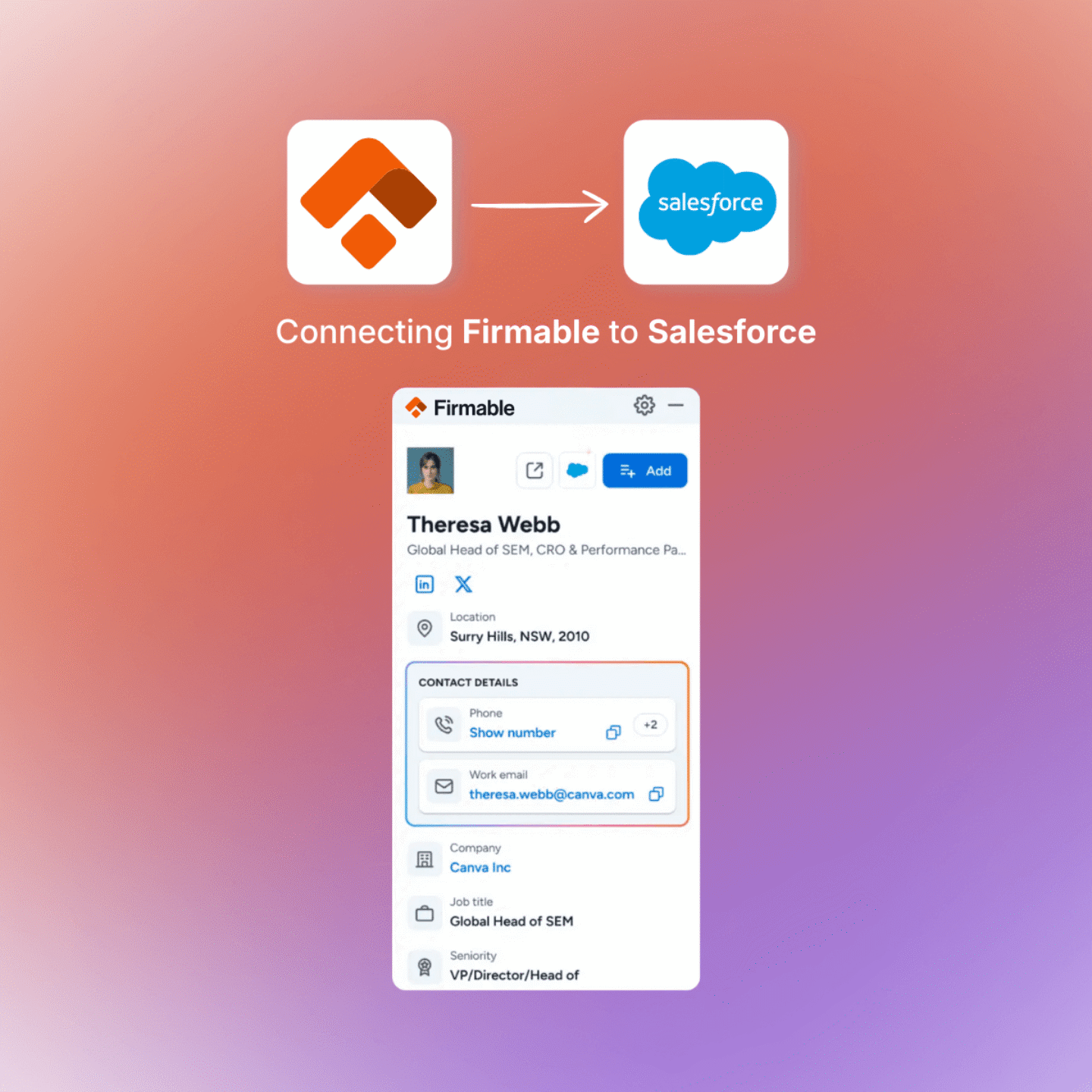 Salesforce integration header